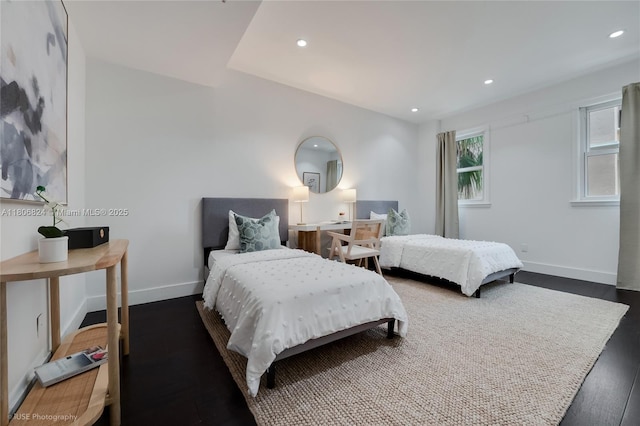 13637 Deering Bay Dr Unit 231, Coral Gables, FL 33158 - bedroom featuring wood finished floors, recessed lighting, and baseboards