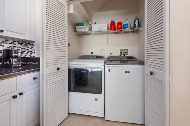 19311 SW 61st St, Pembroke Pines, FL 33332 - laundry room with washing machine and dryer and light tile patterned floors