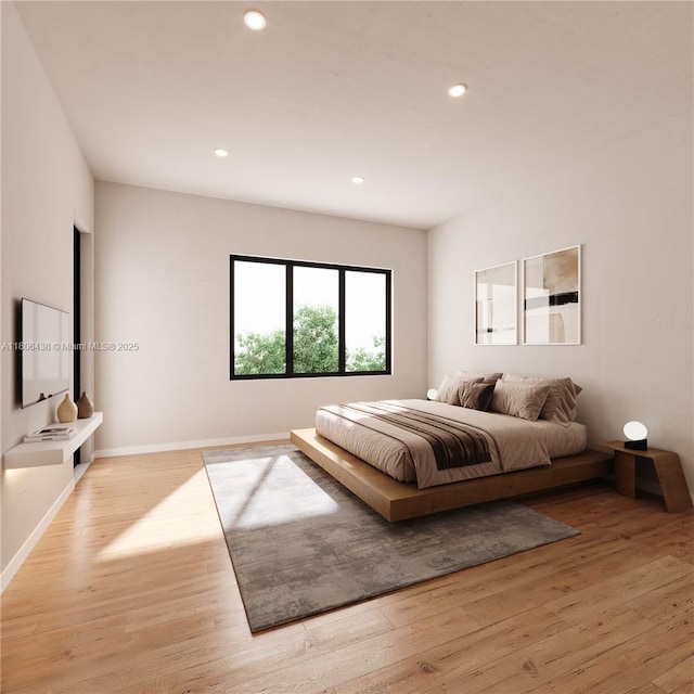 2405 SW 62nd Ave, Miami, FL 33155 - bedroom featuring wood finished floors, recessed lighting, and baseboards