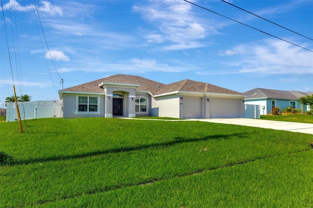 2316 SW Santana Ave, Port St Lucie, FL 34953 - view of front of home with stucco siding, a garage, and driveway