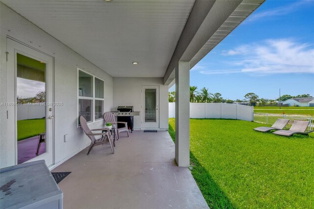 2316 SW Santana Ave, Port St Lucie, FL 34953 - view of patio / terrace featuring a grill