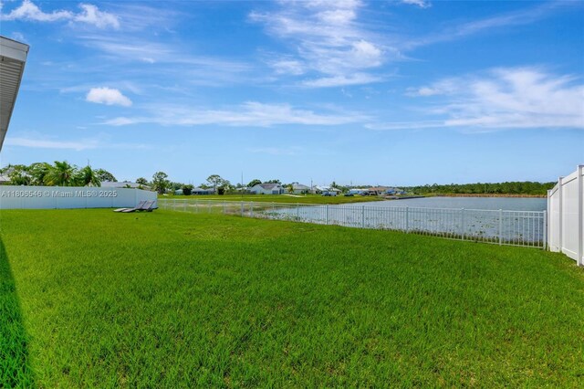 2316 SW Santana Ave, Port St Lucie, FL 34953 - view of yard with a water view