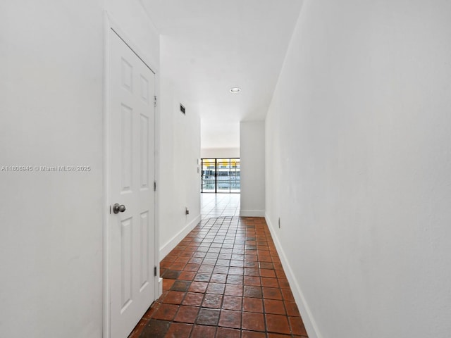 16380 Briar Patch Pl, Miami Lakes, FL 33014 - hall featuring tile patterned floors, baseboards, and recessed lighting
