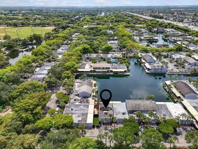 16380 Briar Patch Pl, Miami Lakes, FL 33014 - aerial perspective of suburban area featuring a large body of water