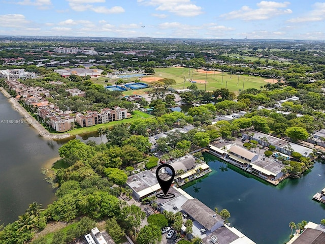 16380 Briar Patch Pl, Miami Lakes, FL 33014 - aerial perspective of suburban area featuring a large body of water