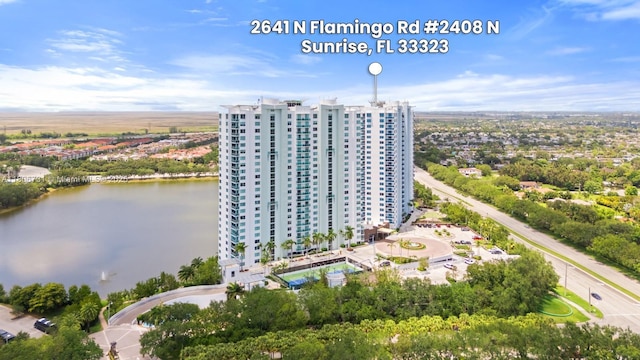 2641 N Flamingo Rd Unit 2408N, Sunrise, FL 33323 - aerial view of a nearby body of water