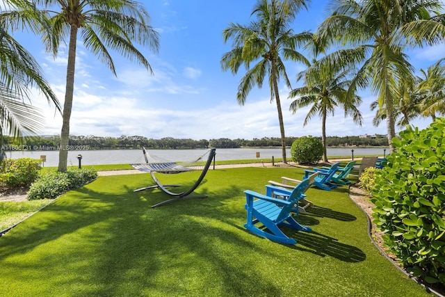 2641 N Flamingo Rd Unit 2408N, Sunrise, FL 33323 - view of home's community featuring a lawn and a water view
