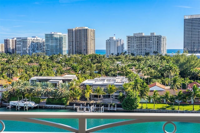 9751 E Bay Harbor Dr Unit 9C, Bay Harbor Islands, FL 33154 - view of pool featuring a view of city and a water view