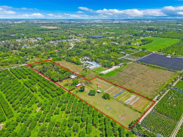 22800 SW 157th Ave, Miami, FL 33170 - aerial overview of property's location with property parcel outlined