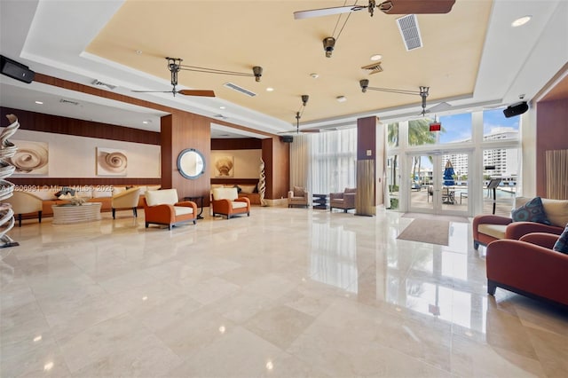 1945 S Ocean Dr Unit 404, Hallandale Beach, FL 33009 - building lobby with wooden walls