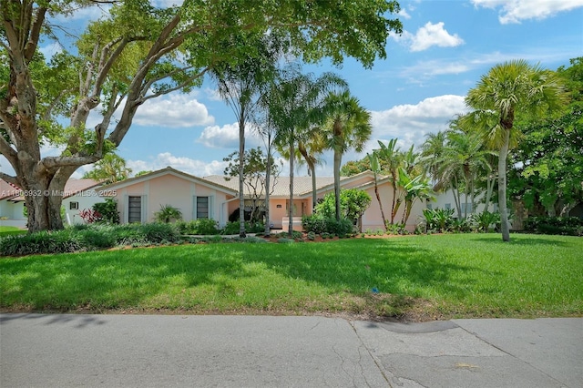 9620 E Calusa Club Dr, Miami, FL 33186 - single story home with stucco siding and a front yard