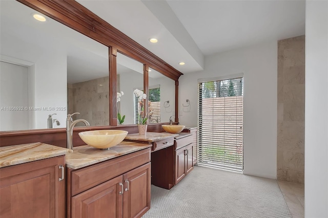 9620 E Calusa Club Dr, Miami, FL 33186 - full bath featuring vanity, recessed lighting, and a shower