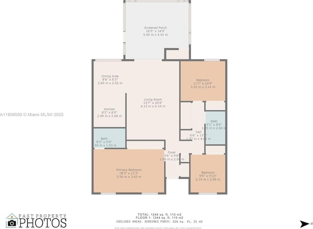 3034 NW 204th Ter, Miami Gardens, FL 33056 - property floor plan