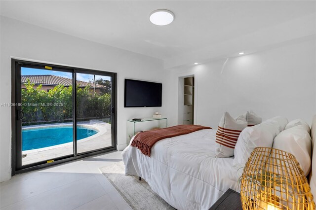 210 NE 107th St, Miami Shores, FL 33161 - bedroom featuring access to outside and recessed lighting