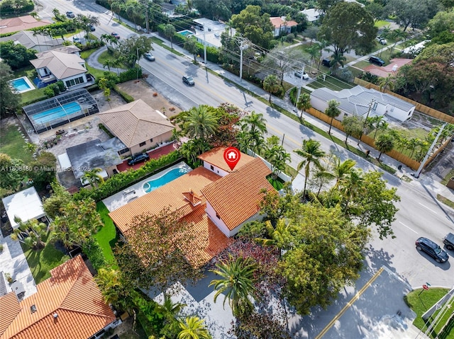 210 NE 107th St, Miami Shores, FL 33161 - drone / aerial view of a pool area
