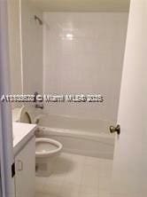 9320 Fontainebleau Blvd Unit 215, Miami, FL 33172 - full bath with tile patterned floors, shower / washtub combination, toilet, and vanity