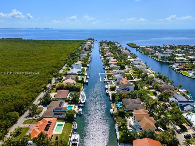 1051 San Pedro Ave, Coral Gables, FL 33156 - aerial perspective of suburban area featuring a large body of water