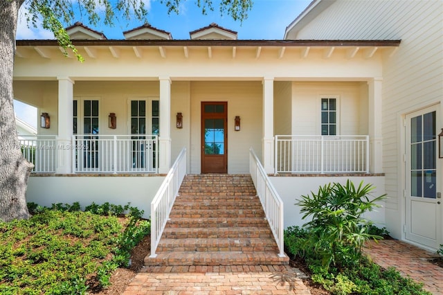 1051 San Pedro Ave, Coral Gables, FL 33156 - view of exterior entry with covered porch