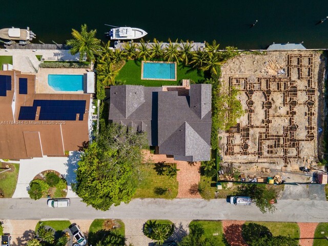 1051 San Pedro Ave, Coral Gables, FL 33156 - aerial view of a pool