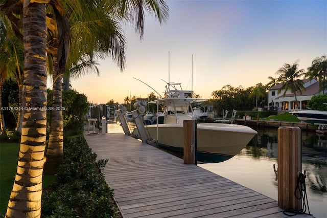 1051 San Pedro Ave, Coral Gables, FL 33156 - dock area featuring a water view