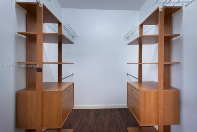 2757 NW 29th St, Miami, FL 33142 - spacious closet featuring dark wood-style flooring
