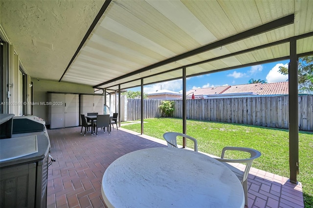 43 NW 109th Ct, Miami, FL 33172 - sunroom / solarium featuring outdoor dining space