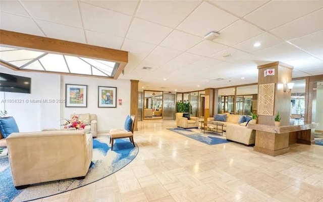 3850 Washington St Unit 1011, Hollywood, FL 33021 - building lobby featuring a paneled ceiling