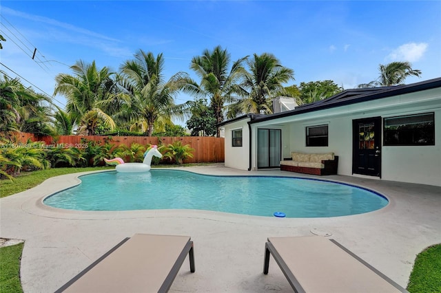 7531 Simms St, Hollywood, FL 33024 - view of swimming pool with a patio