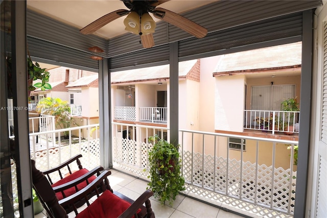 1560 W 46th St Unit 229, Hialeah, FL 33012 - balcony with a ceiling fan