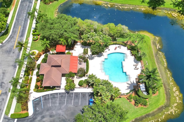 594 Spinnaker, Weston, FL 33326 - drone / aerial view of a pool and a nearby body of water
