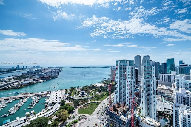 398 NE 5th St Unit 4518, Miami, FL 33132 - view of urban area featuring a nearby body of water and a marina