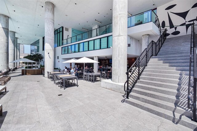 398 NE 5th St Unit 4518, Miami, FL 33132 - exterior space featuring exterior bar and stairs