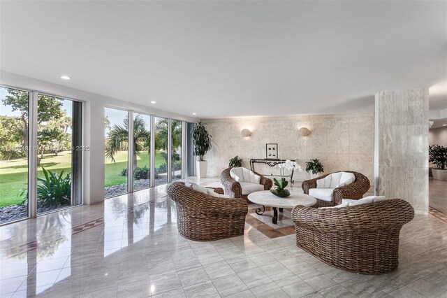 200 Ocean Lane Dr Unit 305, Key Biscayne, FL 33149 - sitting room featuring recessed lighting