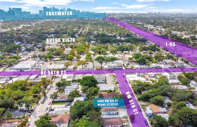 5445 NW 5th Ct, Miami, FL 33127 - aerial view of skyline