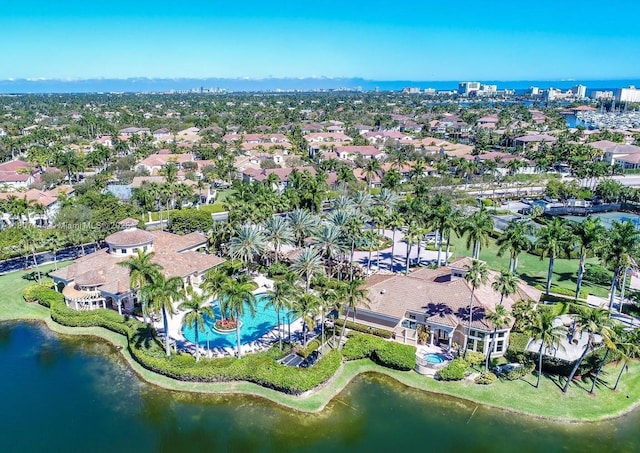 826 E Spinnaker Dr E, Hollywood, FL 33019 - aerial overview of property's location featuring a nearby body of water, nearby suburban area, and a pool area