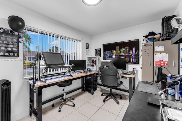 10020 SW 145th Pl, Miami, FL 33186 - office area with light tile patterned flooring