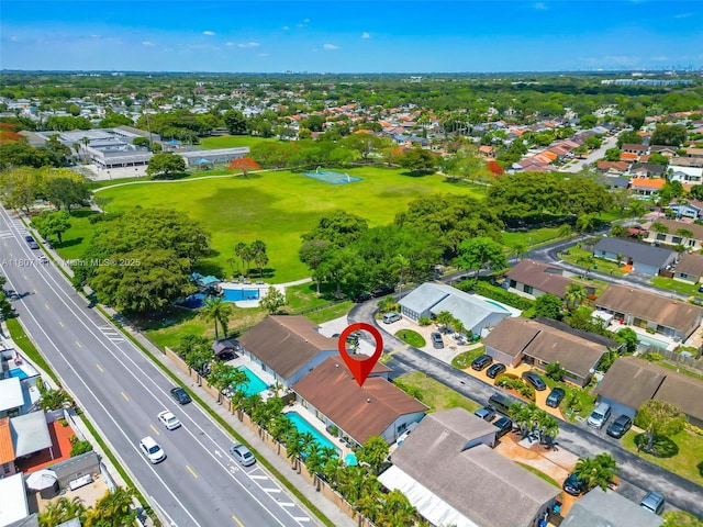 10020 SW 145th Pl, Miami, FL 33186 - aerial view of property's location with a pool area