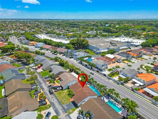 10020 SW 145th Pl, Miami, FL 33186 - aerial perspective of suburban area with a pool
