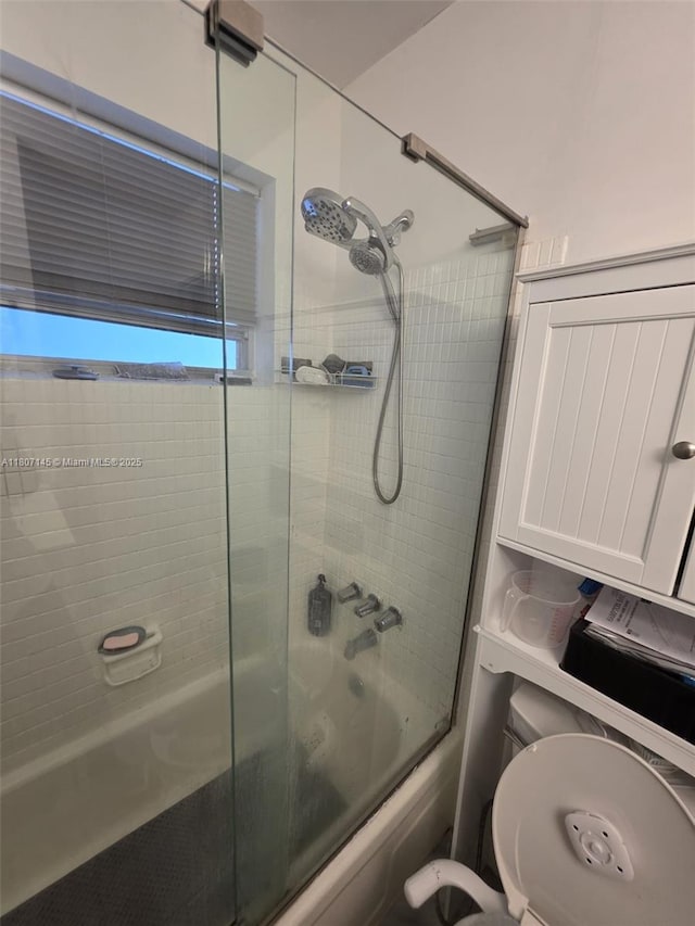 1425 Atlantic Shores Blvd Unit 204, Hallandale Beach, FL 33009 - full bath featuring combined bath / shower with glass door and toilet