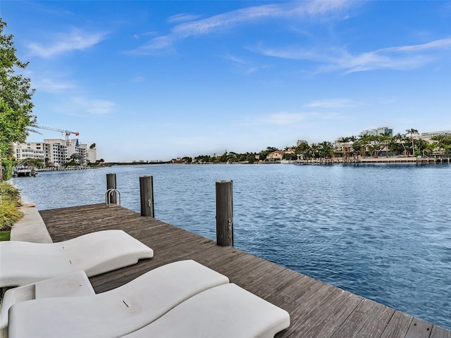 9821 E Bay Harbor Dr Unit 302, Bay Harbor Islands, FL 33154 - dock with a water view