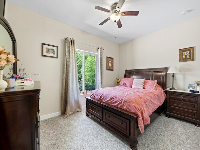 15150 SW 240th St, Homestead, FL 33032 - bedroom with light colored carpet and ceiling fan