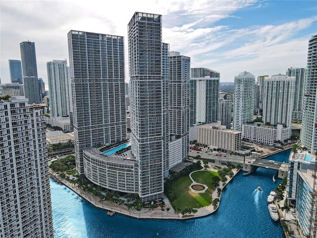 475 Brickell Ave Unit 4711, Miami, FL 33131 - skyline view featuring a large body of water and a notable bridge