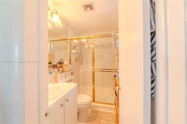 2924 Day Ave Unit Ph4N, Miami, FL 33133 - bathroom featuring vanity, a stall shower, and tile patterned floors