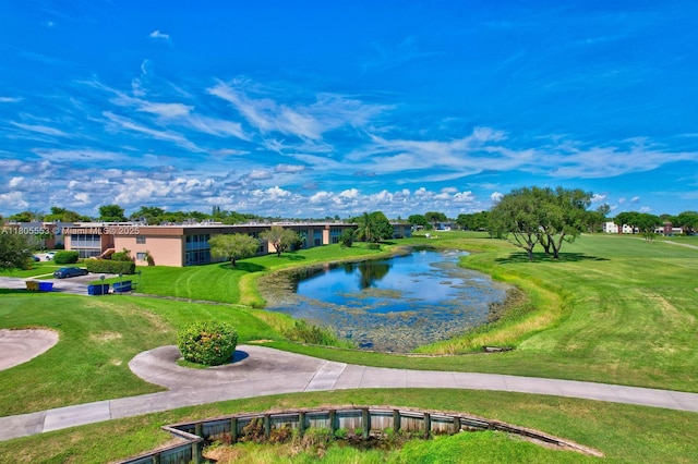 446 Flanders J 4460, Delray Beach, FL 33484 - view of property's community with a water view and a yard