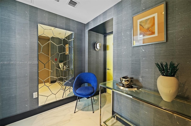 650 Ne 32 3302, Miami, FL 33137 - corridor featuring marble finish flooring