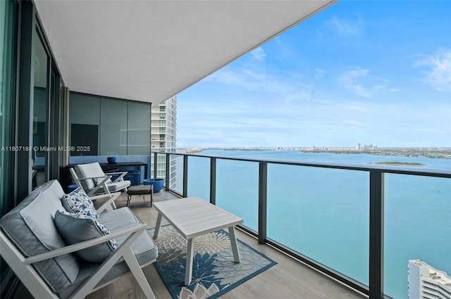 650 Ne 32 3302, Miami, FL 33137 - balcony featuring a water view