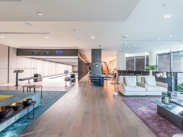 650 Ne 32 3302, Miami, FL 33137 - living area featuring wood finished floors