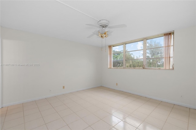 9220 S Hollybrook Lake Dr Unit 208, Pembroke Pines, FL 33025 - unfurnished room with ceiling fan and baseboards