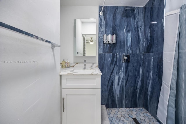 9240 SW 57th Ter, Miami, FL 33173 - full bathroom featuring a walk in shower and vanity