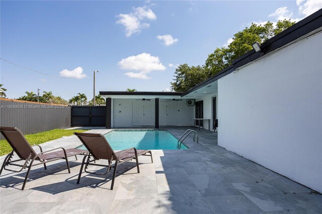 9240 SW 57th Ter, Miami, FL 33173 - view of pool featuring a patio and ceiling fan